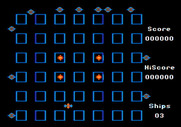 Crossfire for Apple II - Game demo mode.