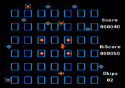 Crossfire for Apple II - Game start.