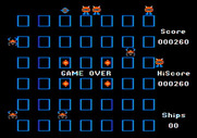 Crossfire for Apple II - Game over.