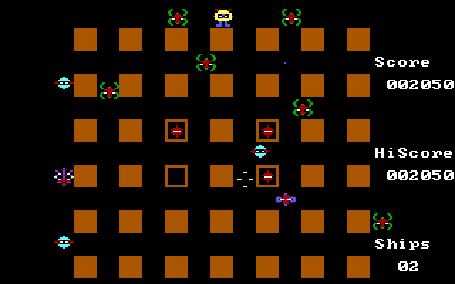 Crossfire IBM PC/Compatibles Screenshot: Don't get caught in the crossfire!