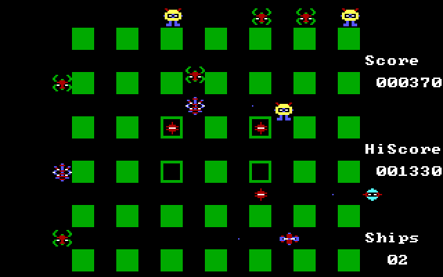 Crossfire IBM PC/Compatibles Screenshot: The number of opponents has increased...