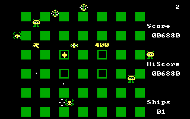 Crossfire IBM PC/Compatibles Screenshot: Earned 400 bonus points!