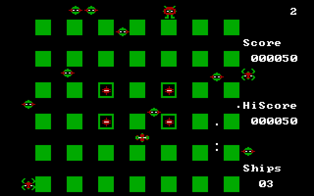 Crossfire IBM PC/Compatibles Screenshot: The game begins.