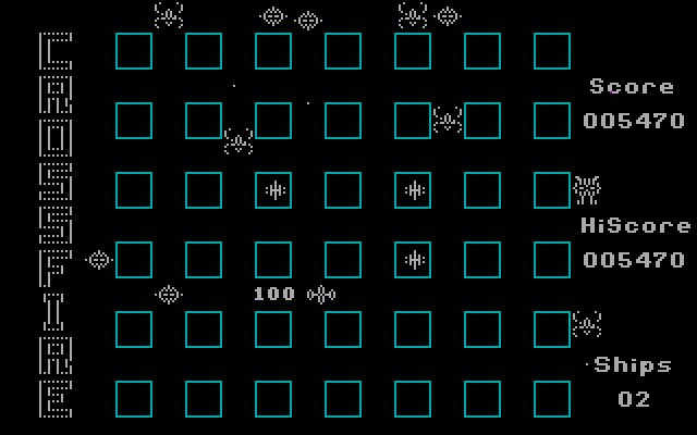 Crossfire IBM PC/Compatibles Screenshot: 100 bonus points!