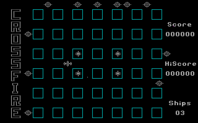 Crossfire IBM PC/Compatibles Screenshot: The game begins...