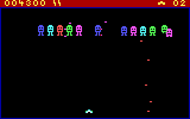 Round 42 IBM PC/Compatibles Screenshot: Each level features different enemies with different attack patterns.