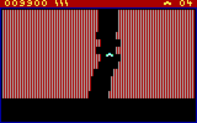 Round 42 IBM PC/Compatibles Screenshot: Navigating up a narrow path...
