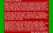 Round 42 for IBM PC/Compatibles - Game instructions.