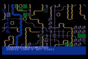 Battle of Antietam for Atari 8-bit - A unit fires!