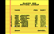 Championship Baseball for IBM PC/Compatibles - Putting the batting lineup together.