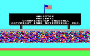 Championship Baseball for IBM PC/Compatibles - The national anthem plays...
