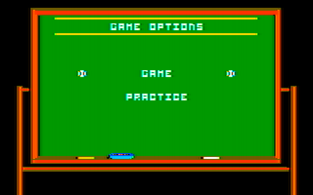 Championship Baseball IBM PC/Compatibles Screenshot: Time to setup some game options.