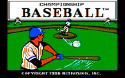 Championship Baseball for IBM PC/Compatibles - Title screen.
