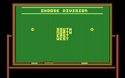 Championship Baseball for IBM PC/Compatibles - Choose a division.