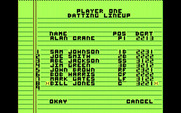Championship Baseball for IBM PC/Compatibles - Creating the batting lineup...