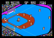 Championship Baseball for Apple II - Game start.