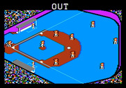 Championship Baseball for Apple II - And he's out!