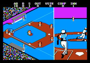 Championship Baseball for Apple II - Swing and a miss!