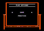 Championship Baseball for Apple II - Practice, or start the game?