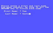 Mind Prober for IBM PC/Compatibles - Start by entering the subject's name.