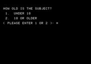 Mind Prober for Apple II - Time to assess a new subject...
