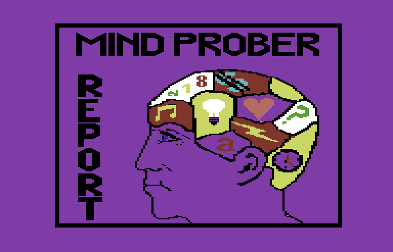 Mind Prober Commodore 64 Screenshot: Time for the program to calculate some results...