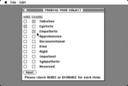 Mind Prober for Macintosh - A few more qualities to analyze...