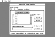Mind Prober for Macintosh - After you are finished, save the results...