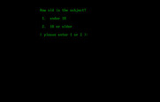 Mind Prober for IBM PC/Compatibles - How old is the subject?