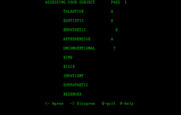 Mind Prober for IBM PC/Compatibles - The first page of questions about your new subject.