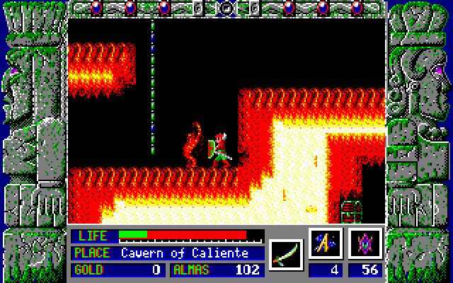Zeliard IBM PC/Compatibles Screenshot: I'm trapped!