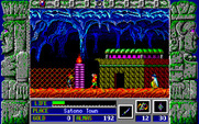 Zeliard for IBM PC/Compatibles - Visiting one of the underground towns.