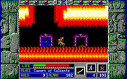 Zeliard for IBM PC/Compatibles - This cavern is hot!