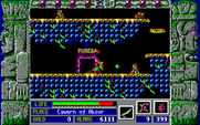Zeliard for IBM PC/Compatibles - Guarding from an attack.