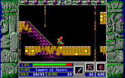 Zeliard for IBM PC/Compatibles - These angled walls require special shoes to walk up...