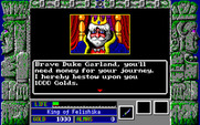 Zeliard for IBM PC/Compatibles - The king sets you off on your quest.