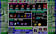 Zeliard for IBM PC/Compatibles - Inventory screen.