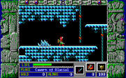 Zeliard for IBM PC/Compatibles - Exploring the icy Glacial caverns.