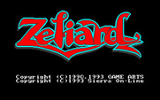 Zeliard for IBM PC/Compatibles - Title screen.