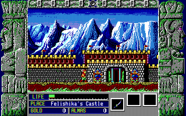 Zeliard IBM PC/Compatibles Screenshot: The game begins here.