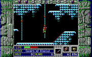 Zeliard for IBM PC/Compatibles - Climbing a rope.