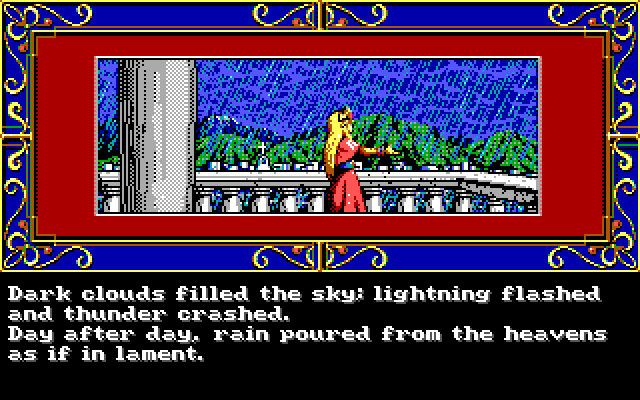 Zeliard IBM PC/Compatibles Screenshot: The story begins here.
