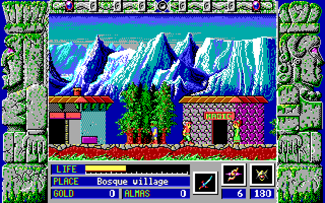Zeliard IBM PC/Compatibles Screenshot: Visit this shop to purchase magic.