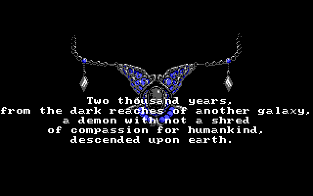 Zeliard IBM PC/Compatibles Screenshot: The story so far...