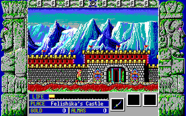 Zeliard IBM PC/Compatibles Screenshot: The game begins here.