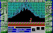 Zeliard for IBM PC/Compatibles - Entering the caverns.