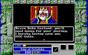 Zeliard for IBM PC/Compatibles - The king grants you some money.