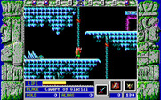 Zeliard for IBM PC/Compatibles - Climbing a rope.