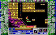 Zeliard for IBM PC/Compatibles - Don't fall into the lava pits!