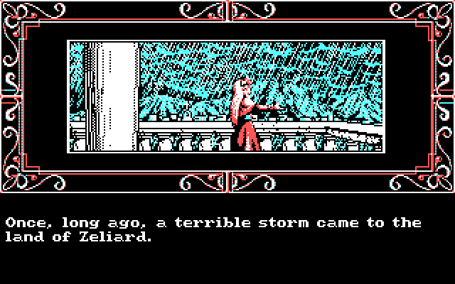 Zeliard IBM PC/Compatibles Screenshot: The story begins here...
